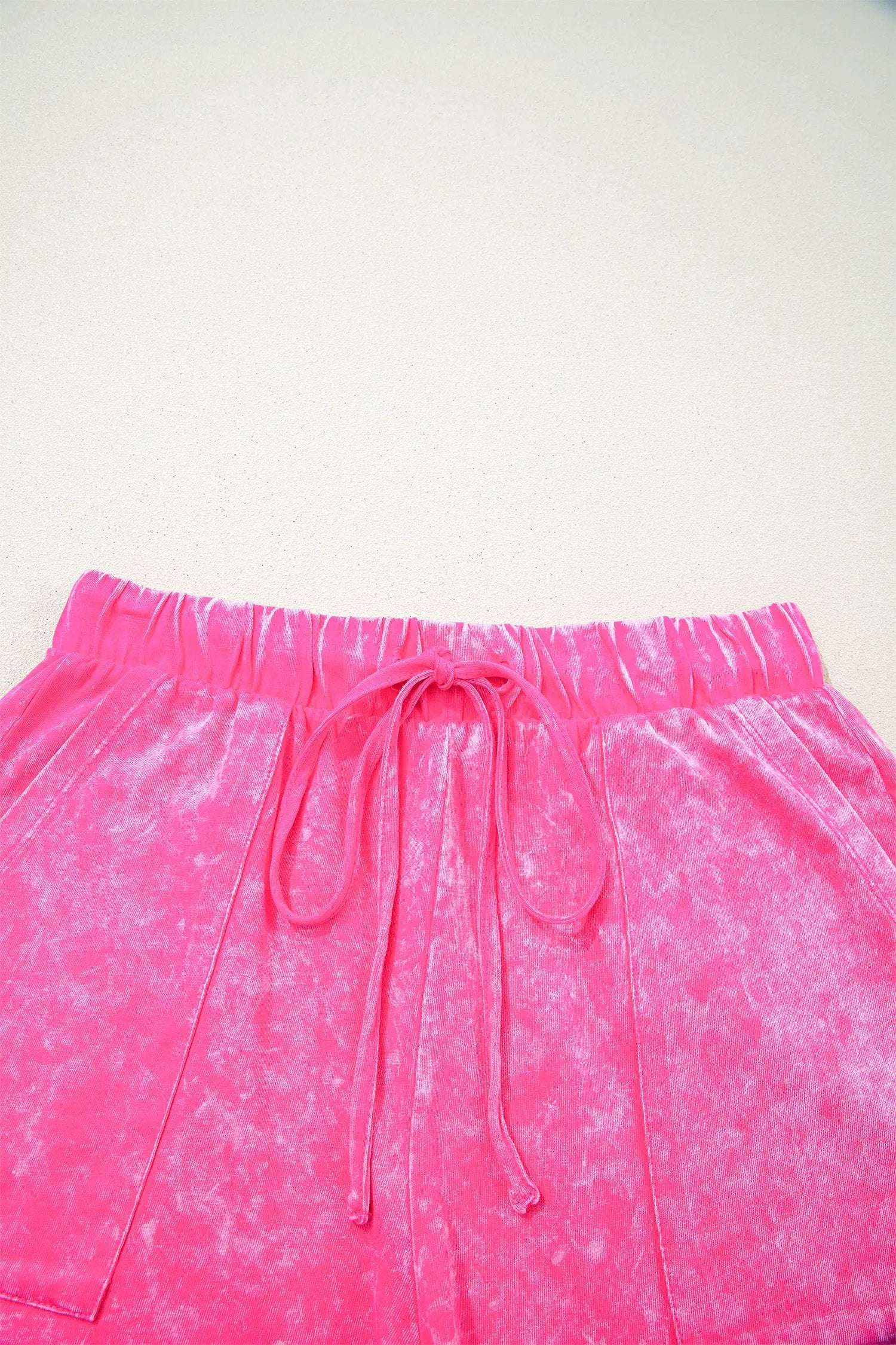 J&H Apparel Red Mineral Wash Cotton Short Set - Outfit Sets Two Piece Sets/Short Sets