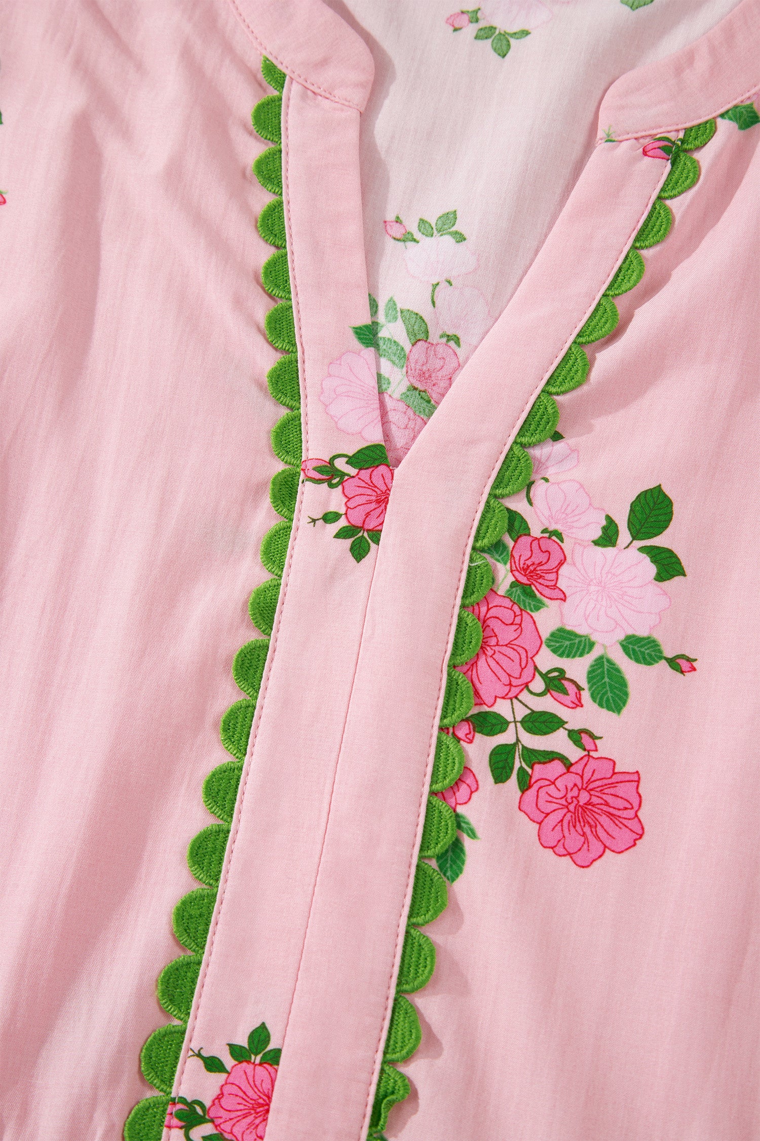 Main Character Energy | Floral Print Maxi Dress With Notched Neck Flutter Short Sleeve
