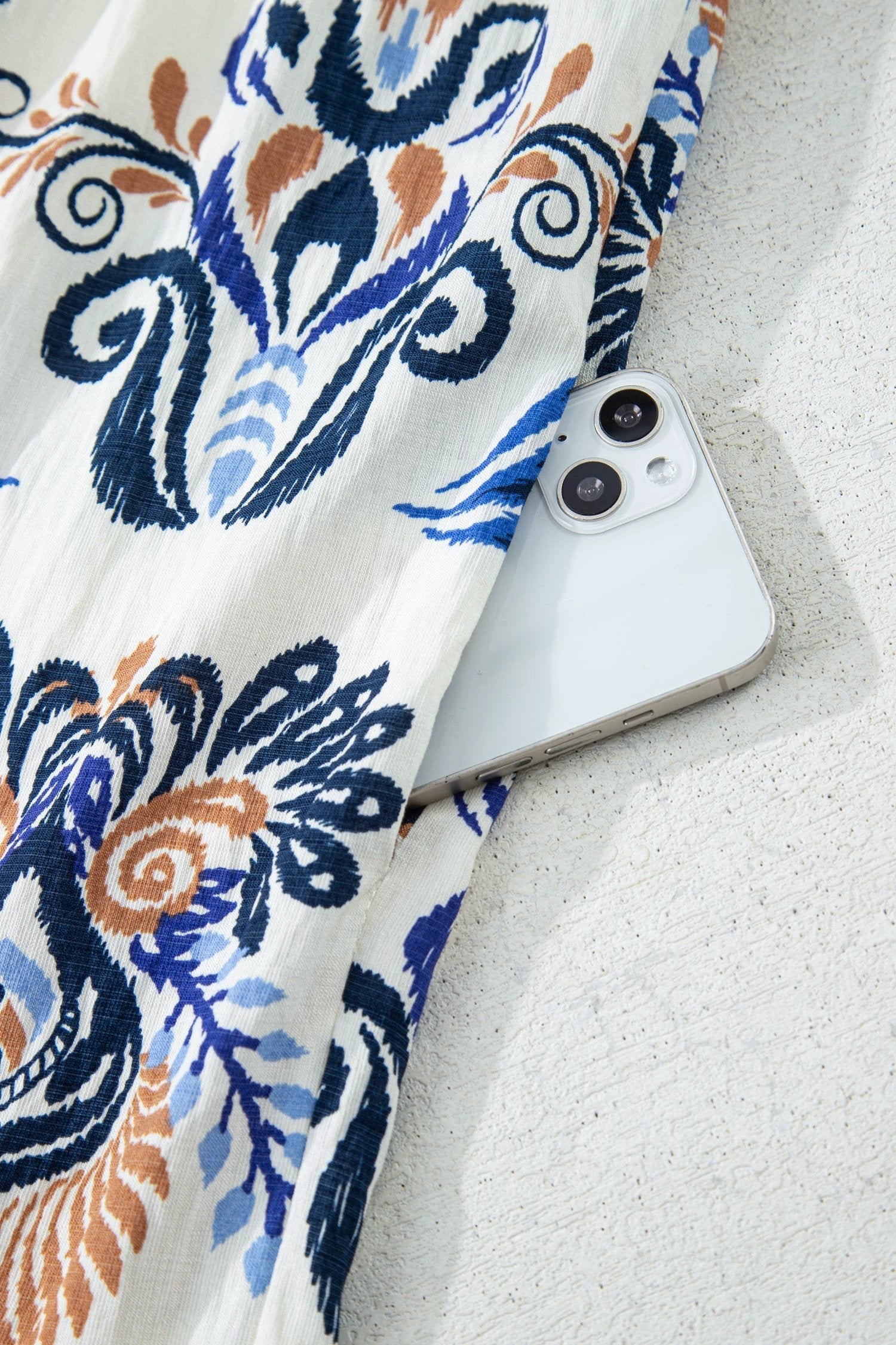 Plus size boho print dress