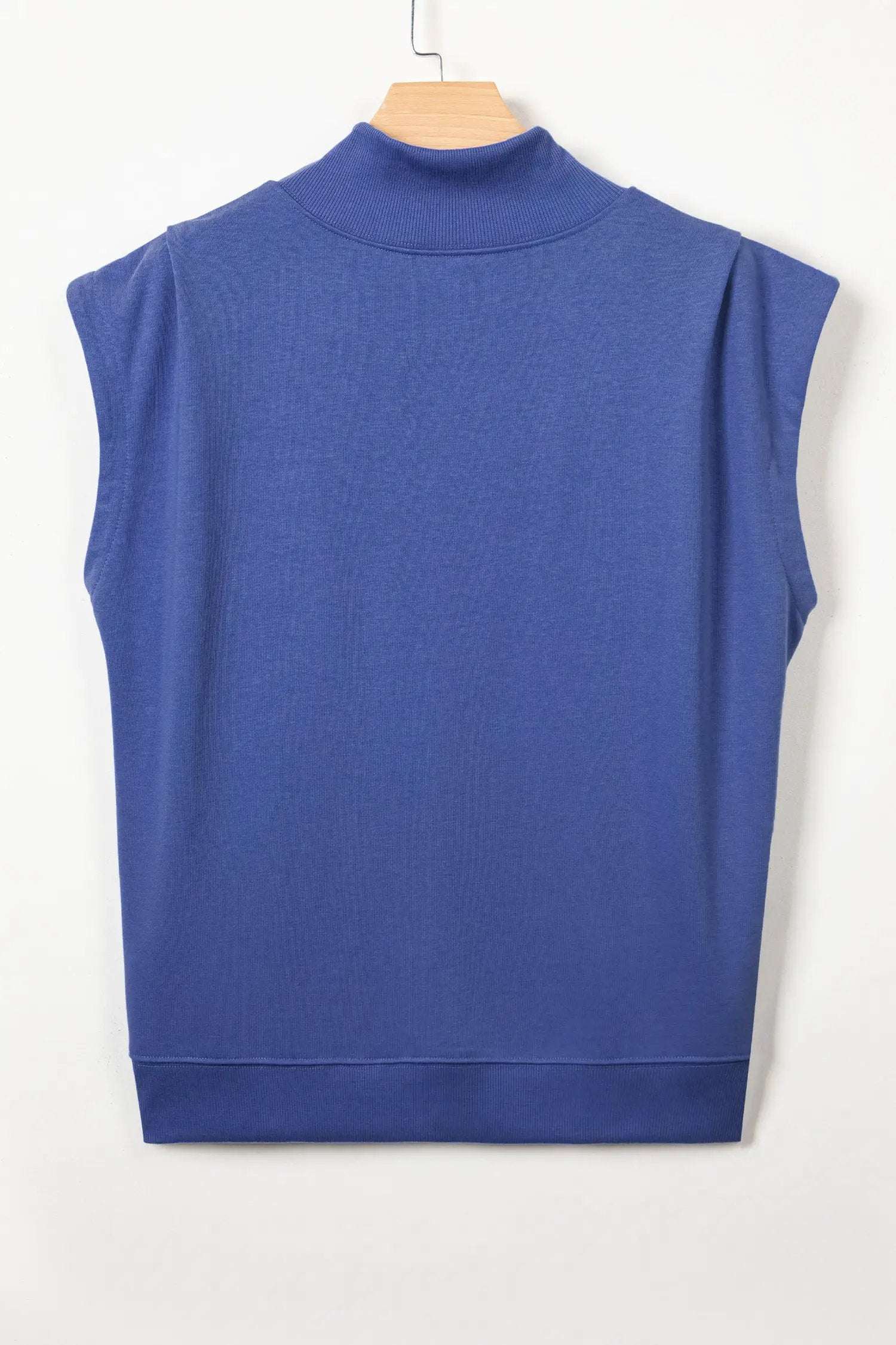Dear-Lover Dropshipping Everyday Chic | High Neck Cap Sleeve Top Relaxed Fit Blouse - Blouses Tops/Tops & Tees