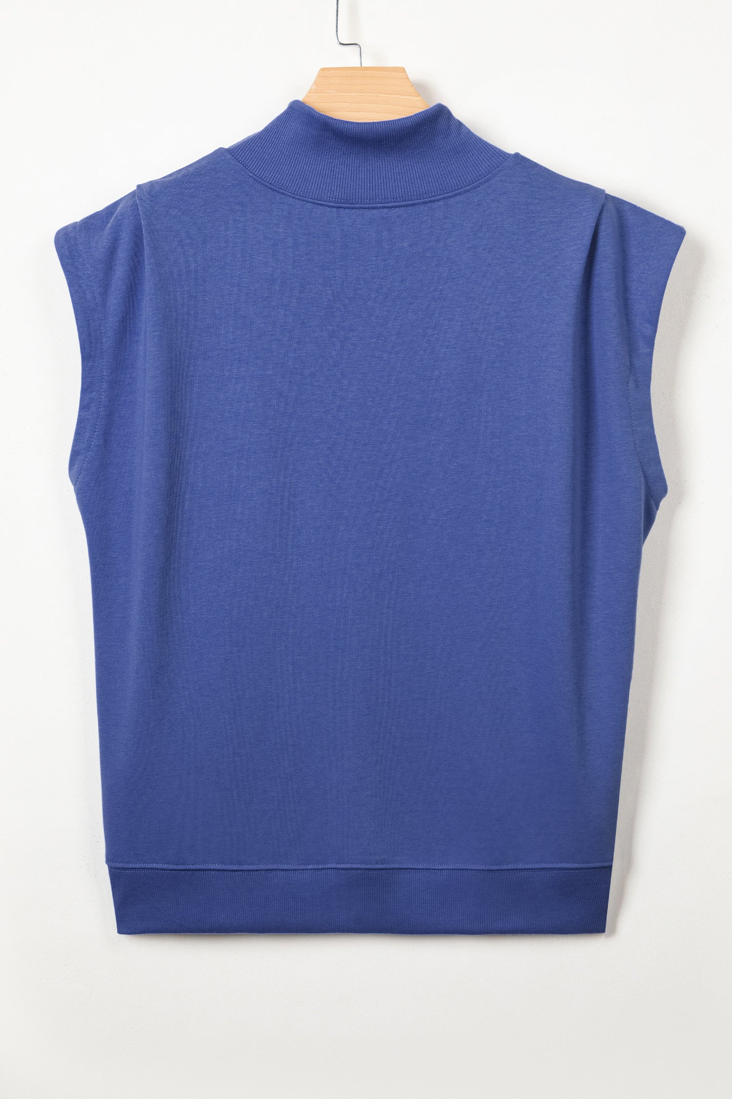 Everyday Chic | High Neck Cap Sleeve Top Relaxed Fit Blouse