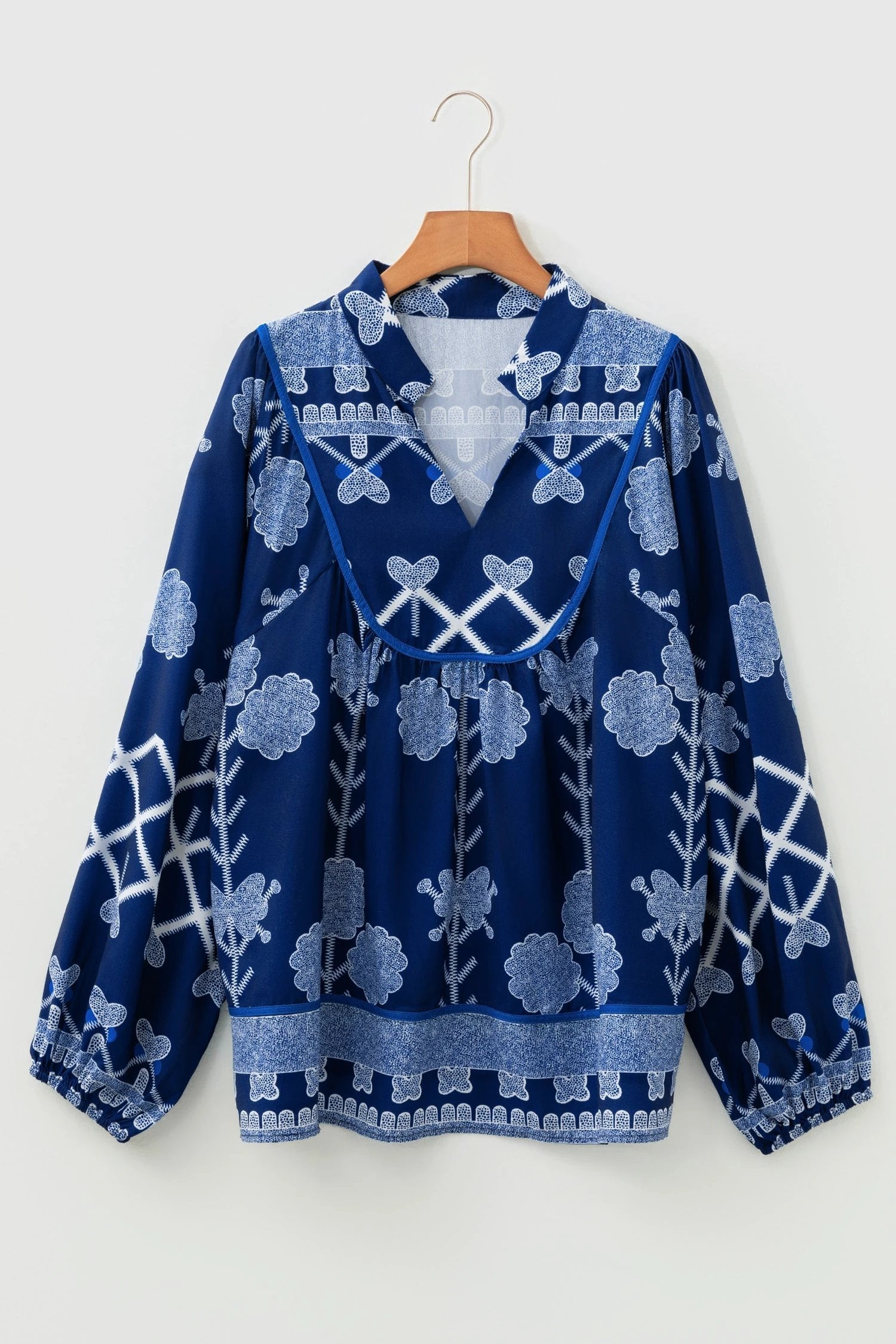 plus size floral blouse