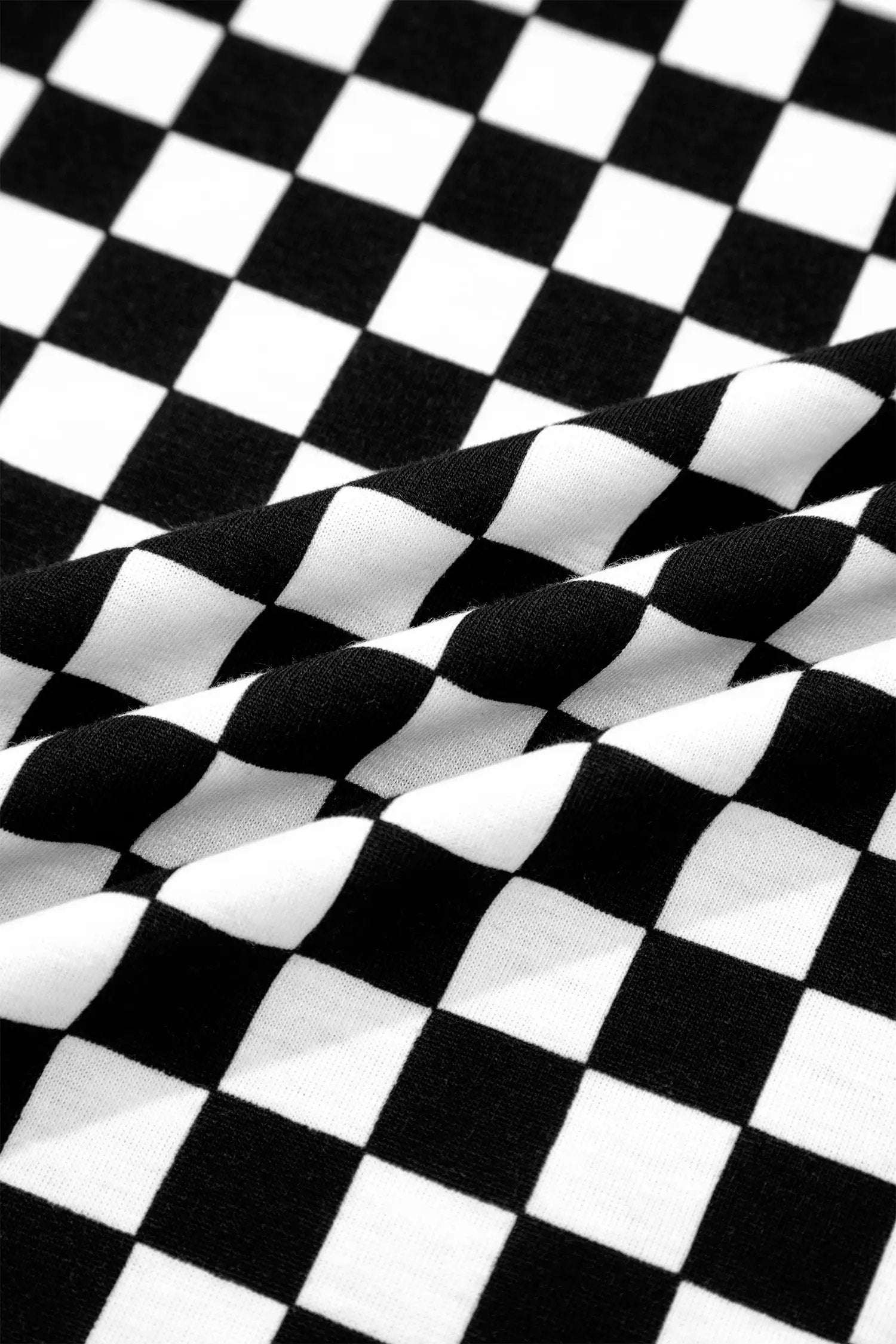 Checkered two-piece outfit set