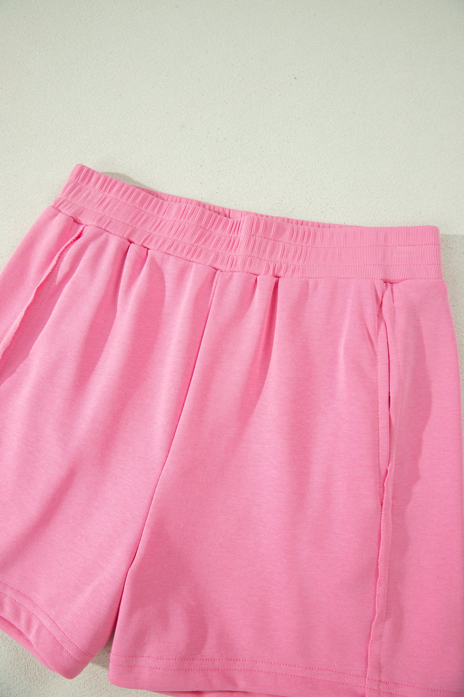 Ribbed Tank Top Shorts Set | Elastic High-Waist Outfit