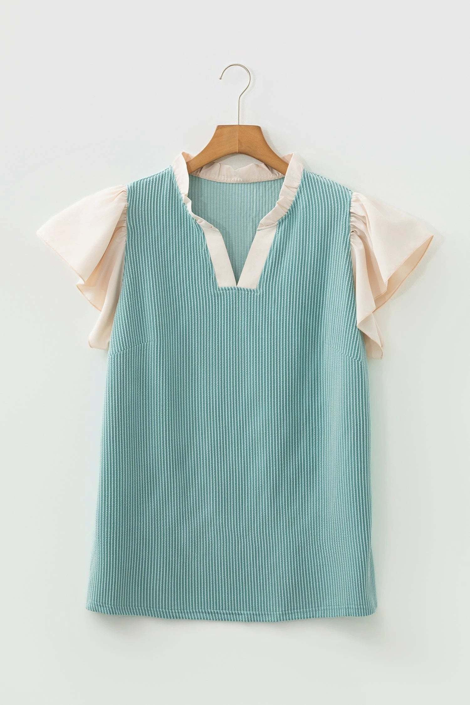 Plus Size Ribbed Blouse