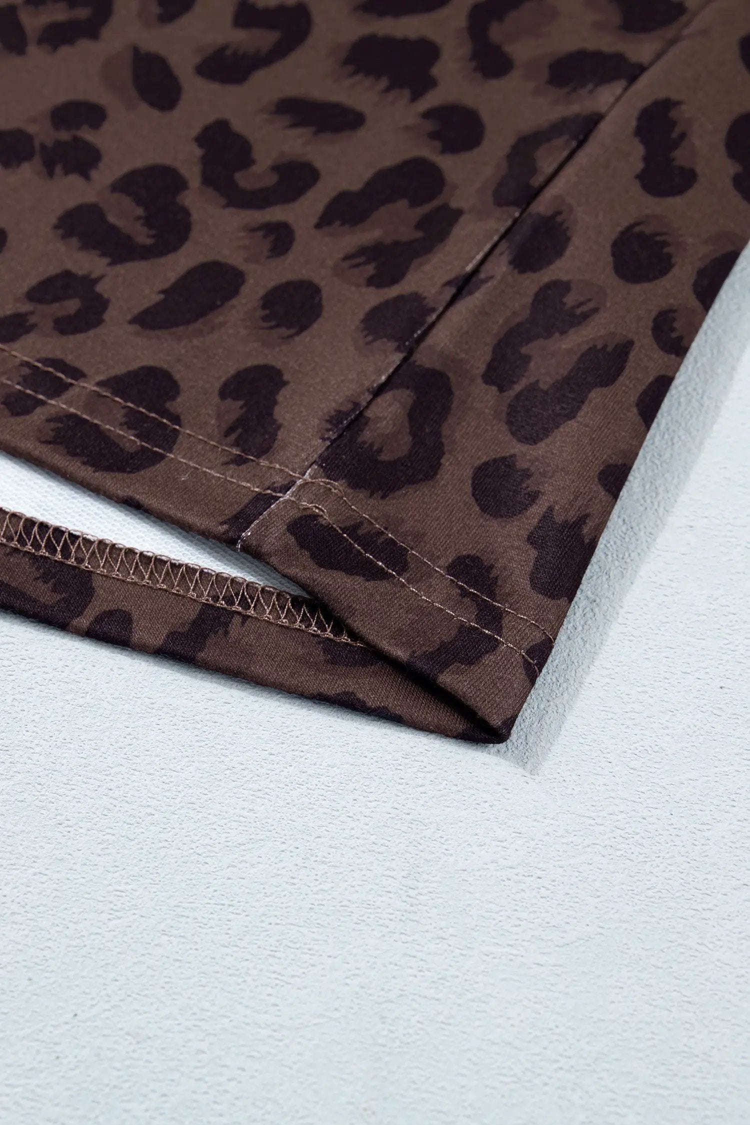 plus size leopard print lounge set