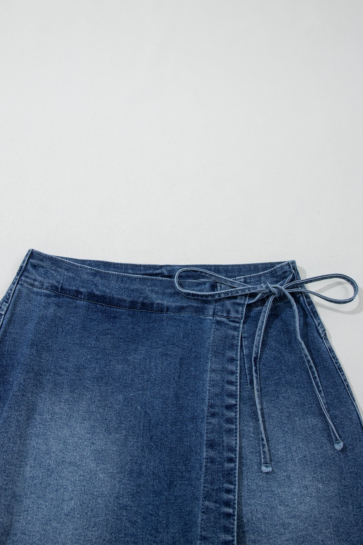 Sun-Kissed Chic | Wrapped Tied Waist Denim Skort