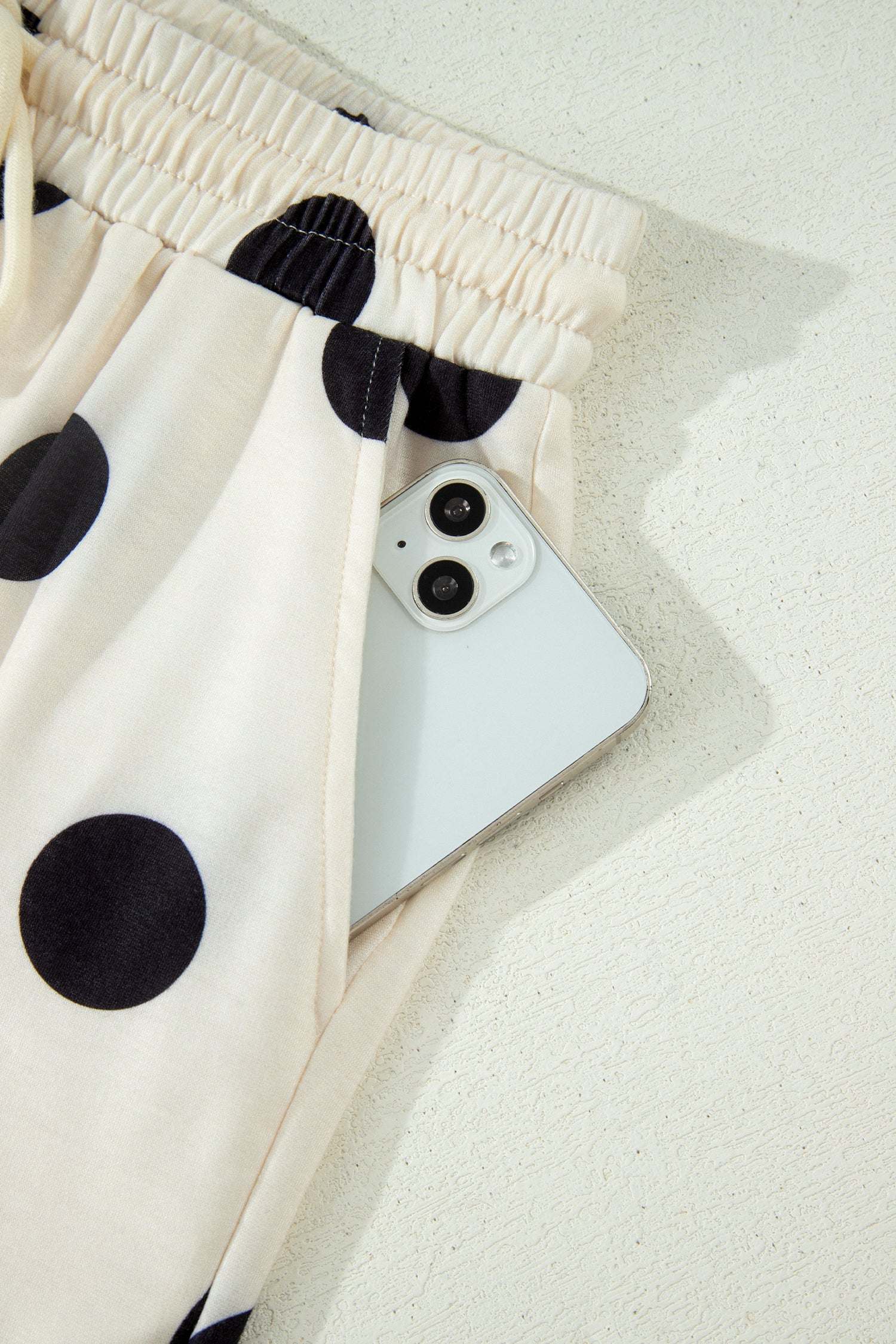 Polka Dot Tee Short Set | V-Neck Casual Outfit Set