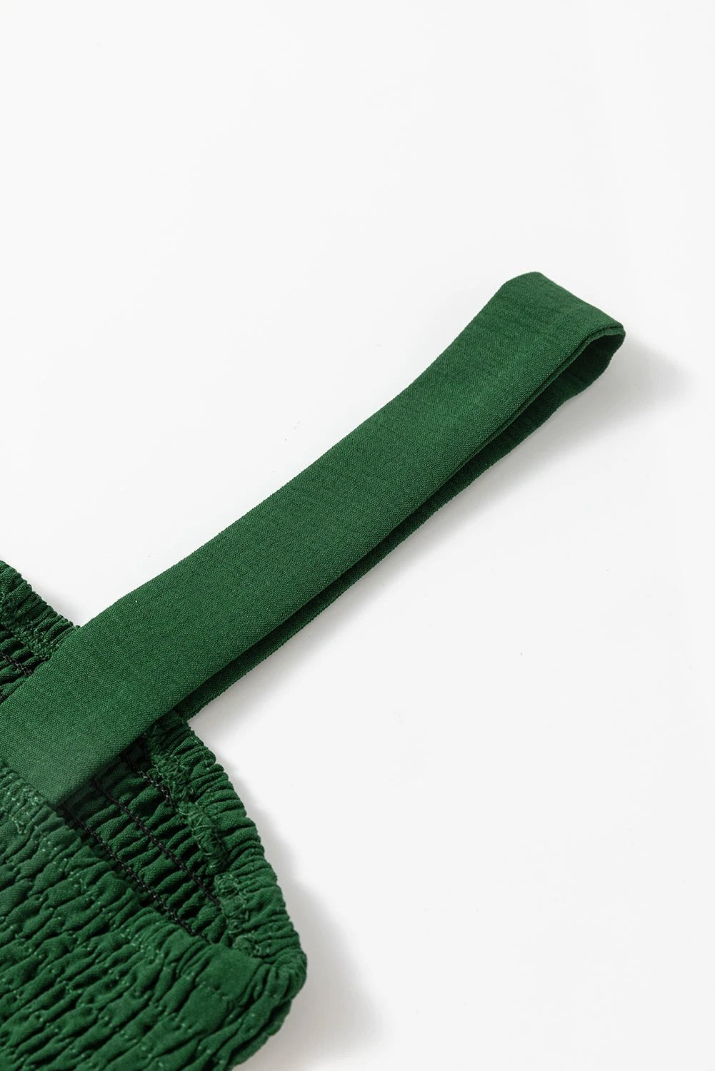 green casual pocketed smocked sleeveless romper for women casual everyday outfit