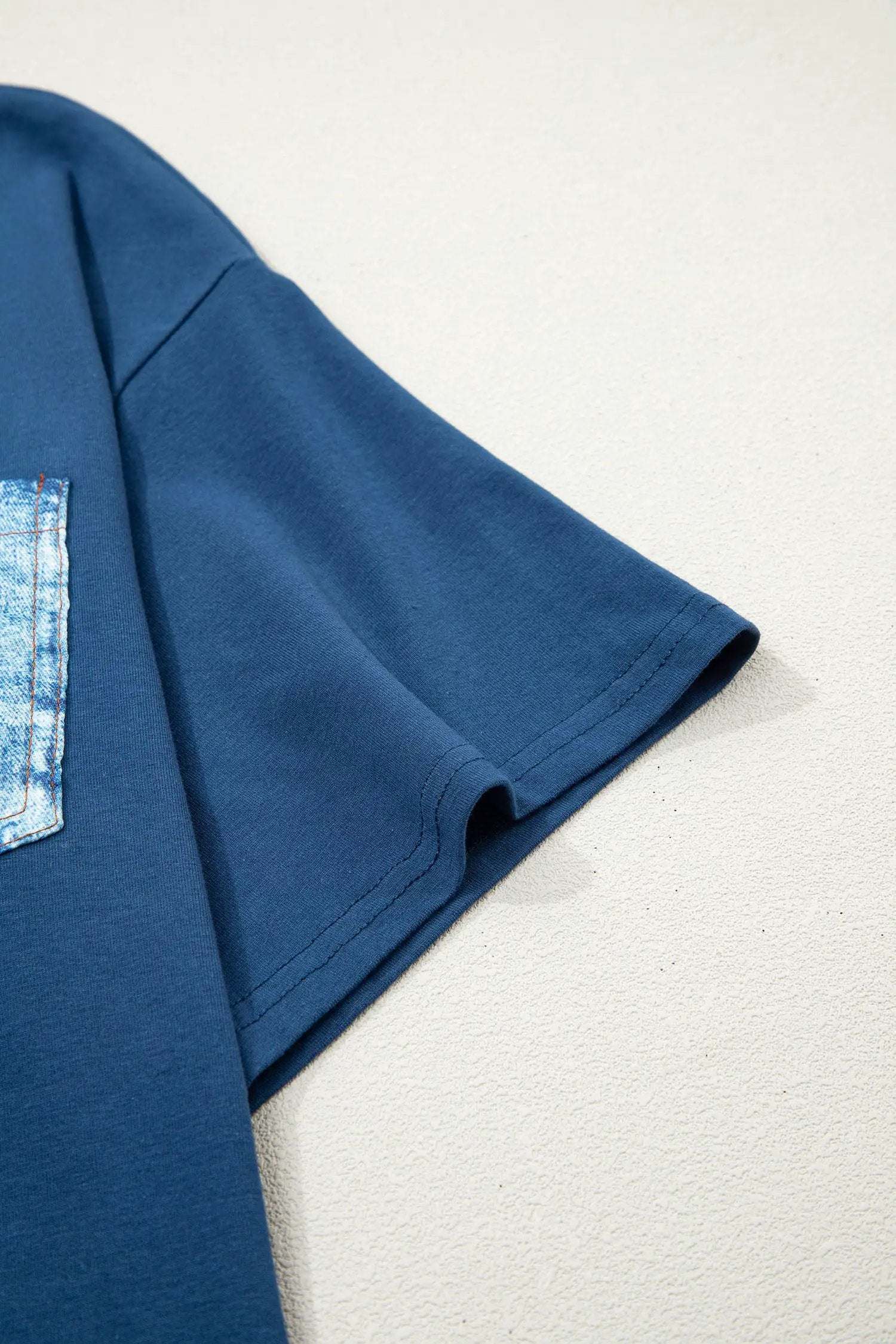 color block patch pocket tee