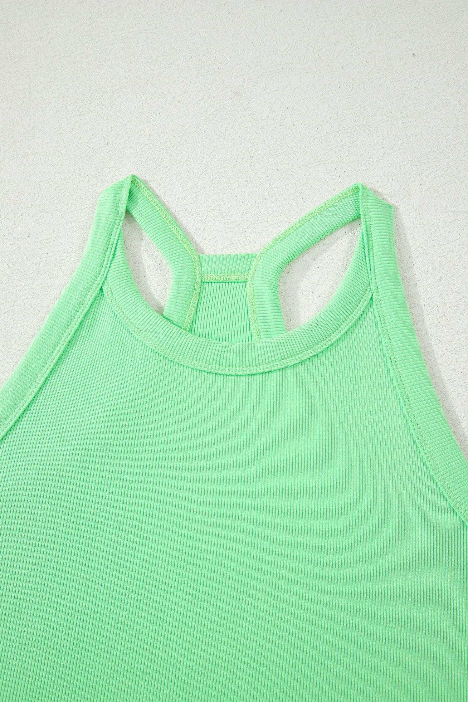 Ribbed Tank Top Mini Skort Set | Elastic Waist Vacation Outfit