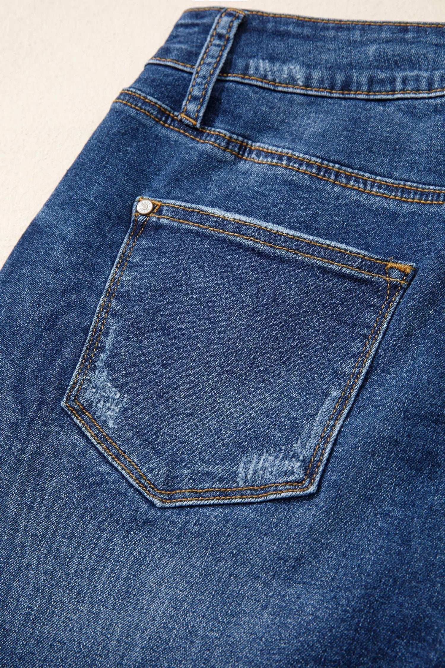 Dear-Lover Dropshipping Effortlessly Chic | Asymmetric Raw-Hem Distressed Denim Shorts - Bottoms/Denim Shorts